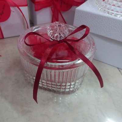 Chic e Zen Mini porta bonbon con fiocco rosso 3