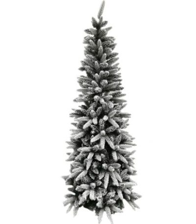 albero di natale innevato slim